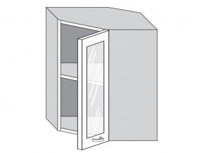 1.60.3у Шкаф настенный (h=720) угловой на 600мм со стекл. дверцей в Лысьве - lysva.магазин96.com | фото