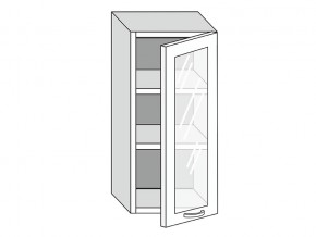 19.40.3 Шкаф настенный (h=913) на 400мм с 1-ой стекл. дверцей в Лысьве - lysva.магазин96.com | фото