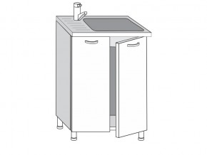 2.60.2мн Шкаф-стол на 600мм под накладную мойку с 2-мя дверцами в Лысьве - lysva.магазин96.com | фото
