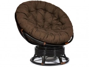 Кресло-качалка Papasan w 23/01 B с подушкой Antique brown, ткань Коричневый в Лысьве - lysva.магазин96.com | фото