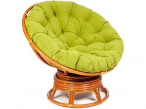 Кресло-качалка Papasan w 23/01 B с подушкой Cognac, флок Олива в Лысьве - lysva.магазин96.com | фото