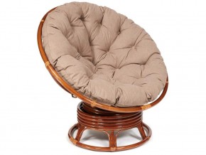 Кресло-качалка Papasan w 23/01 B с подушкой Pecan, экошерсть Коричневый в Лысьве - lysva.магазин96.com | фото