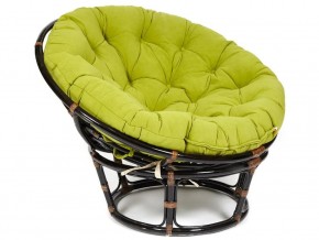 Кресло Papasan 23/01 W с подушкой Antique brown, флок Олива в Лысьве - lysva.магазин96.com | фото